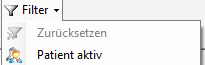 Filter "Patient aktiv"